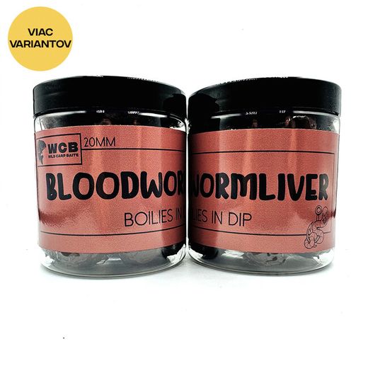 Dipované Boilies Bloodwormliver WCB 240ml